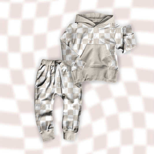 Checkered Mouse Hoodie Set *RTS*