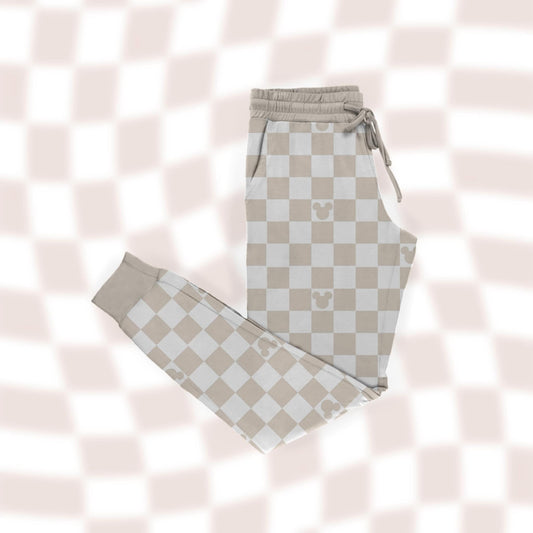 Checkered Mouse Adult Joggers *PREORDER*